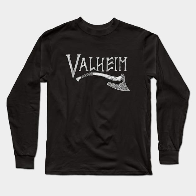 Valheim in White Long Sleeve T-Shirt by Magnetar